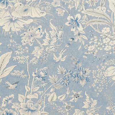 Thibaut Rosalind Linen In Blue